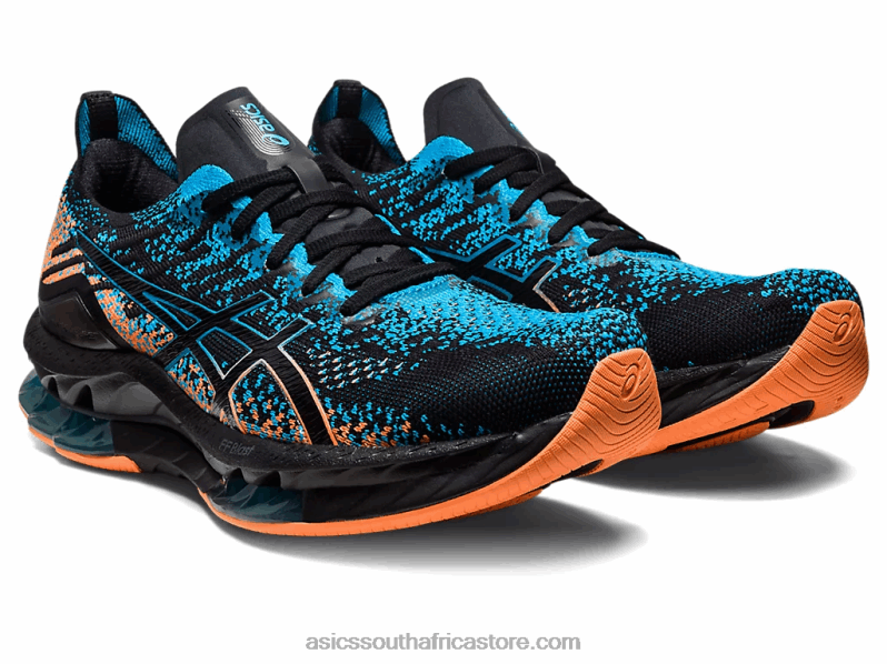 Men Asics Gel-Kinsei Blast LH4X0459 Black/Island Blue