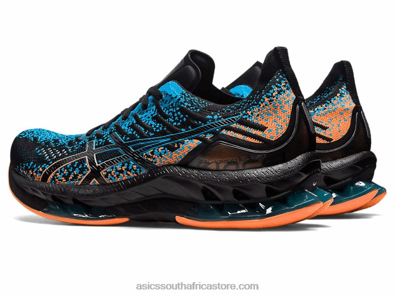 Men Asics Gel-Kinsei Blast LH4X0459 Black/Island Blue