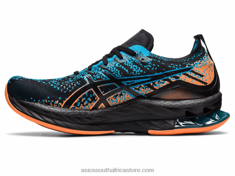 Men Asics Gel-Kinsei Blast LH4X0459 Black/Island Blue