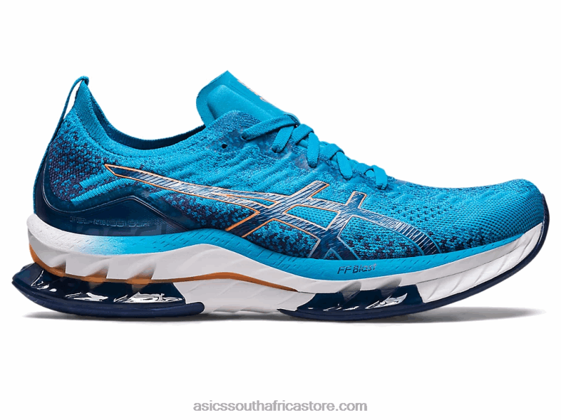 Men Asics Gel-Kinsei Blast LH4X0511 Island Blue/Sun Peach