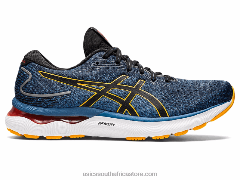 Men Asics Gel-Nimbus 24 LH4X01025 Azure/Amber
