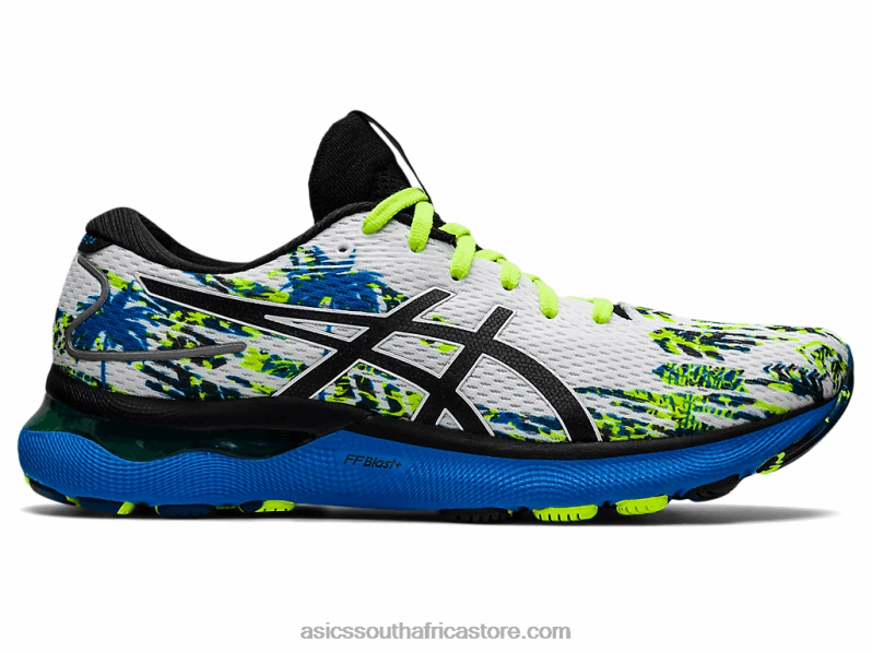 Men Asics Gel-Nimbus 24 LH4X01293 White/Black