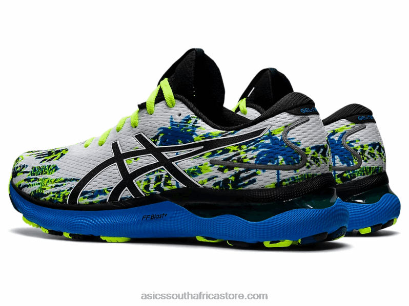 Men Asics Gel-Nimbus 24 LH4X01293 White/Black
