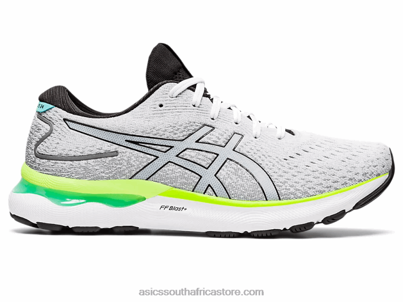 Men Asics Gel-Nimbus 24 LH4X01553 White/Black