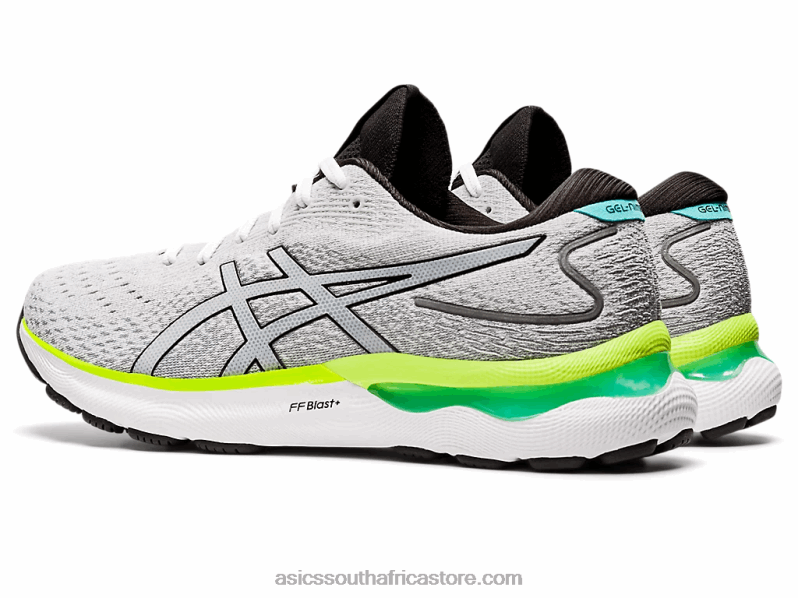 Men Asics Gel-Nimbus 24 LH4X01553 White/Black
