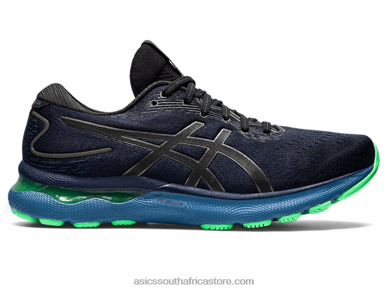 Men Asics Gel-Nimbus 24 LH4X0663 Black/Gunmetal