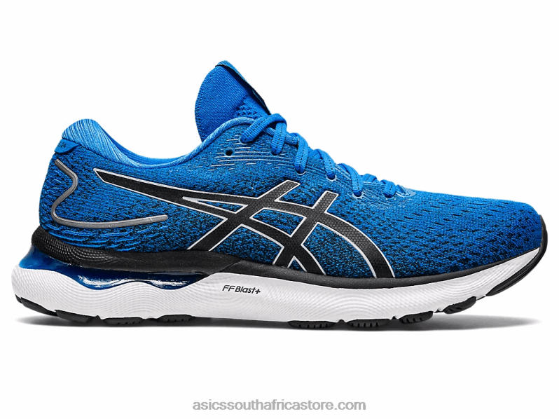 Men Asics Gel-Nimbus 24 LH4X0920 Electric Blue/Piedmont Grey