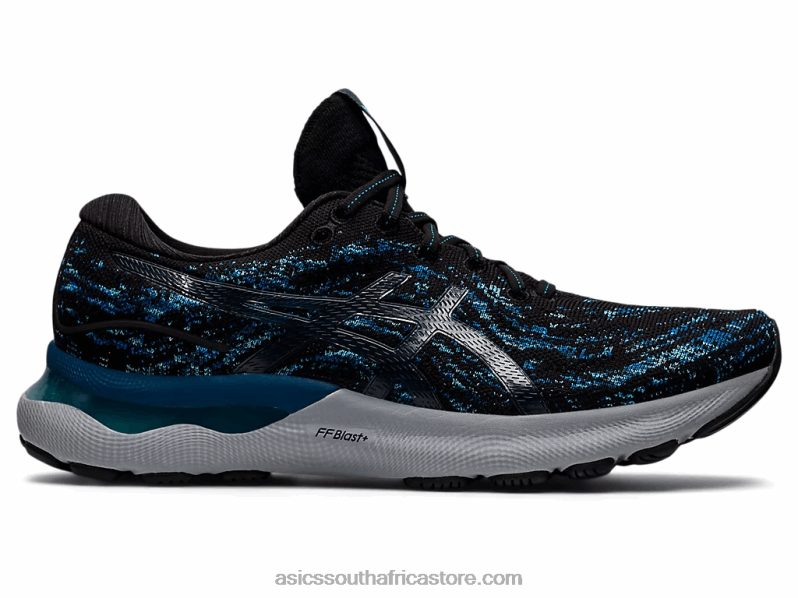 Men Asics Gel-Nimbus 24 Mk LH4X01193 Black/Mako Blue