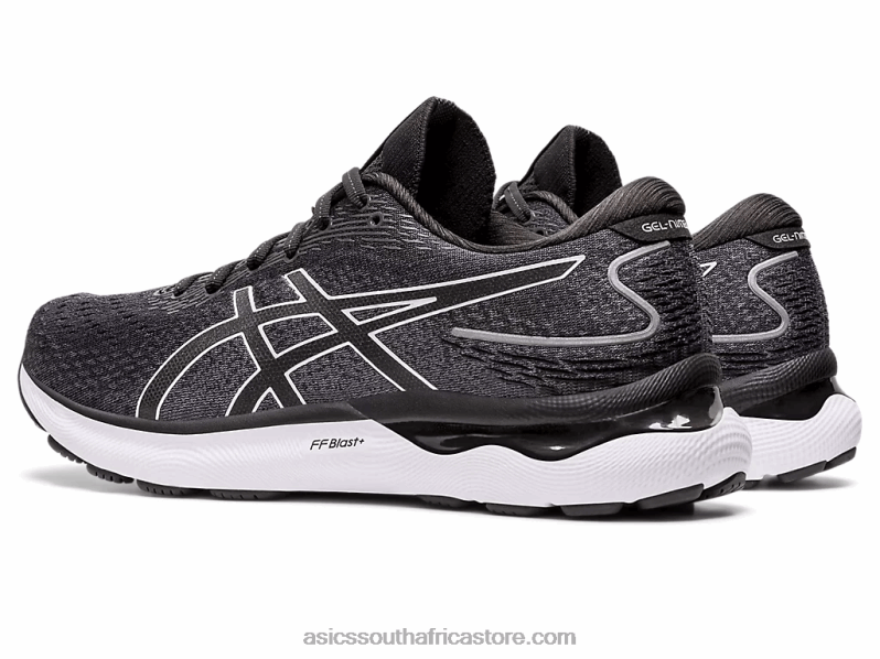 Men Asics Gel-Nimbus 24 Wide LH4X01471 Black/White