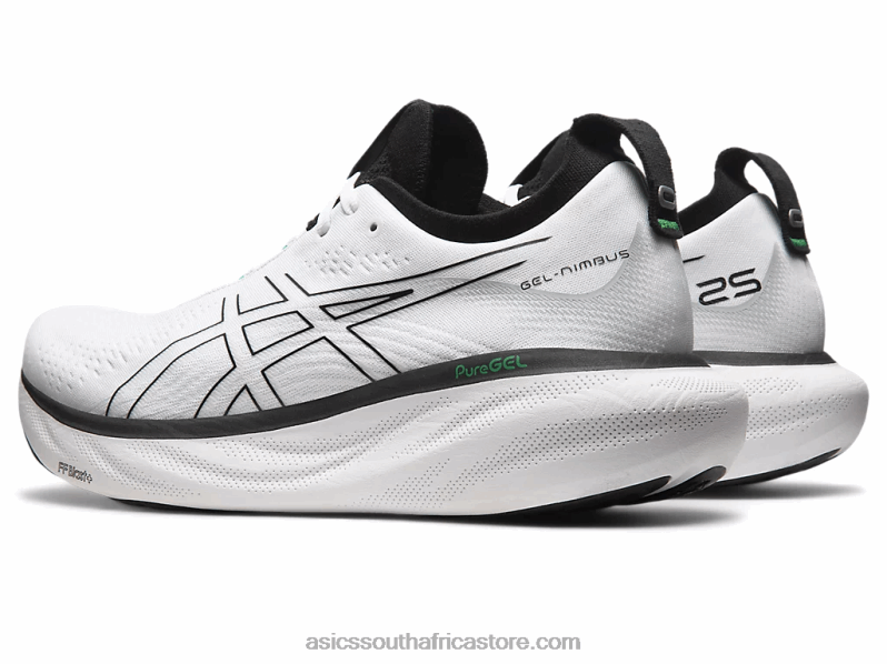 Men Asics Gel-Nimbus 25 LH4X0180 White/Black