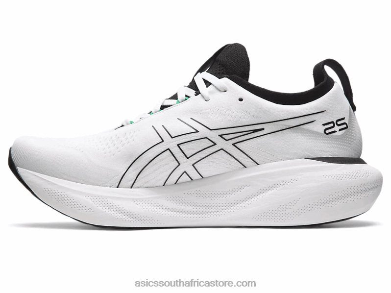 Men Asics Gel-Nimbus 25 LH4X0180 White/Black