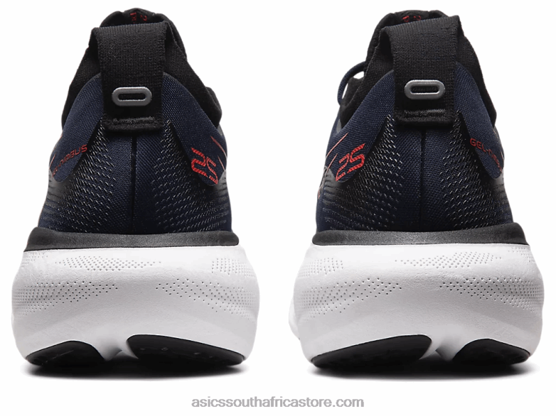 Men Asics Gel-Nimbus 25 LH4X0333 Midnight/Electric Red
