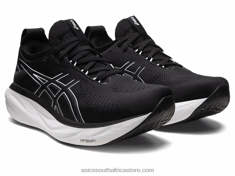 Men Asics Gel-Nimbus 25 LH4X0334 Black/Pure Silver