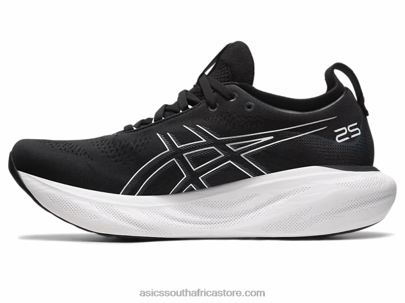 Men Asics Gel-Nimbus 25 LH4X0334 Black/Pure Silver