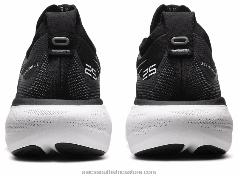 Men Asics Gel-Nimbus 25 LH4X0334 Black/Pure Silver