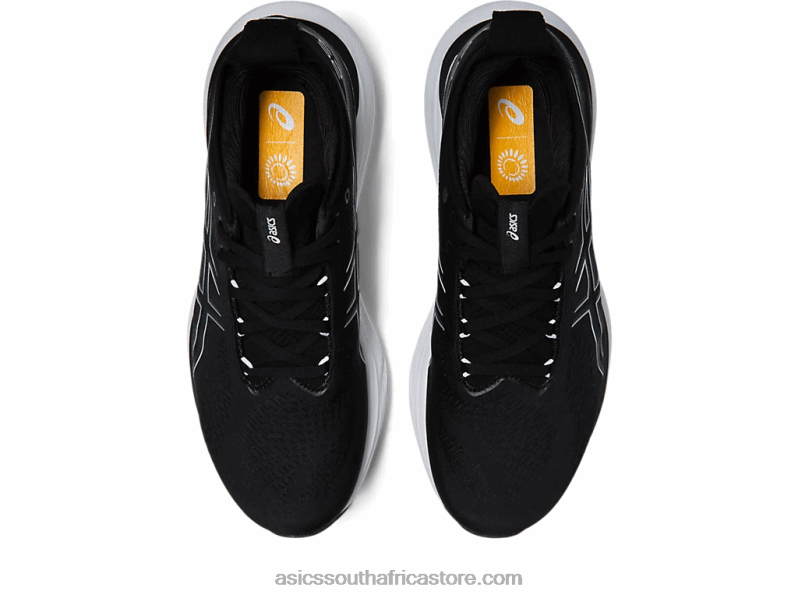 Men Asics Gel-Nimbus 25 LH4X0334 Black/Pure Silver