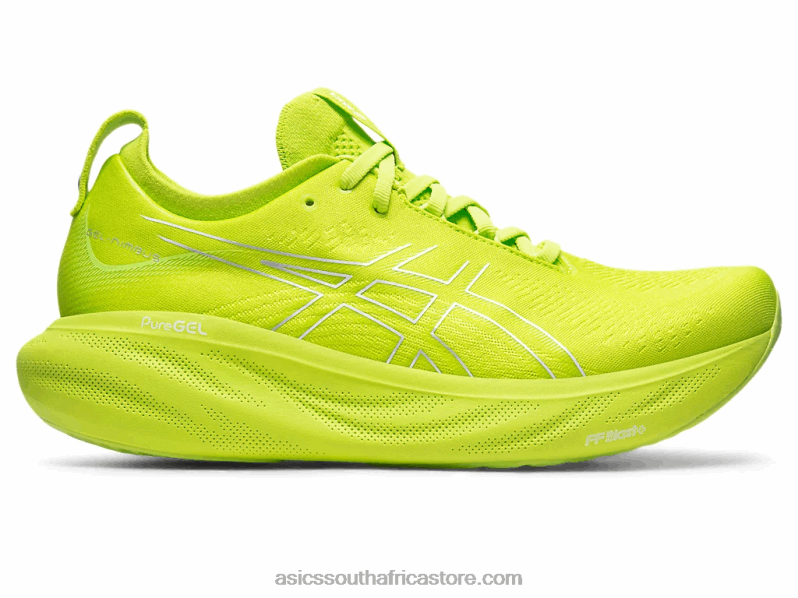 Men Asics Gel-Nimbus 25 LH4X0336 Lime Zest/White
