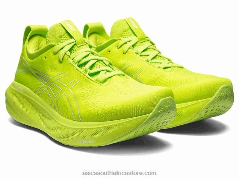 Men Asics Gel-Nimbus 25 LH4X0336 Lime Zest/White