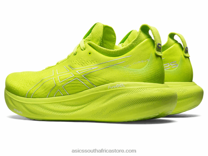 Men Asics Gel-Nimbus 25 LH4X0336 Lime Zest/White