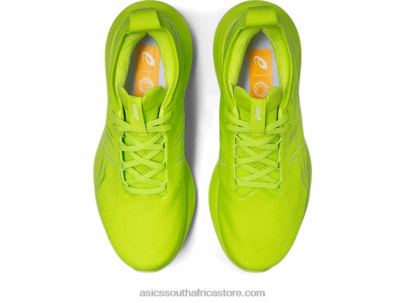 Men Asics Gel-Nimbus 25 LH4X0336 Lime Zest/White