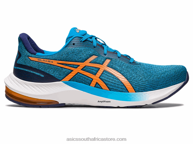 Men Asics Gel-Pulse 14 LH4X0437 Island Blue/Sun Peach
