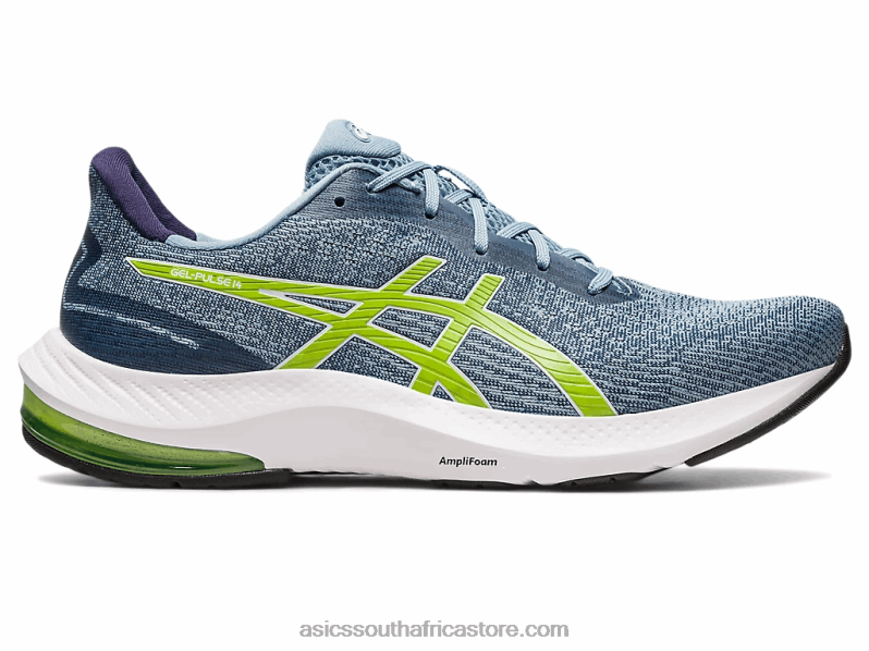 Men Asics Gel-Pulse 14 LH4X0528 Light Steel/Lime Zest