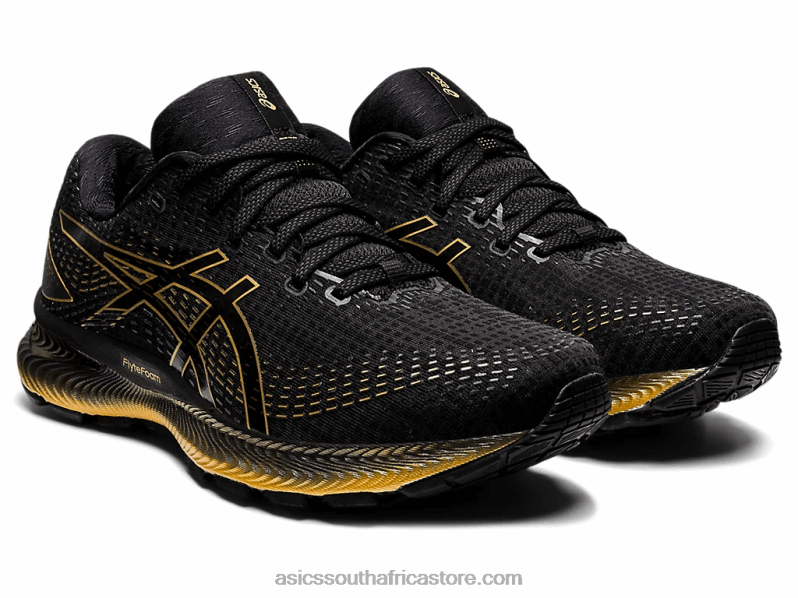 Men Asics Gel-Saiun LH4X01739 Black/Pure Gold