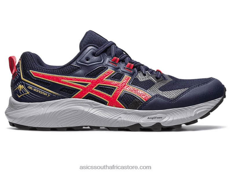Men Asics Gel-Sonoma 7 LH4X0116 Midnight/Electric Red