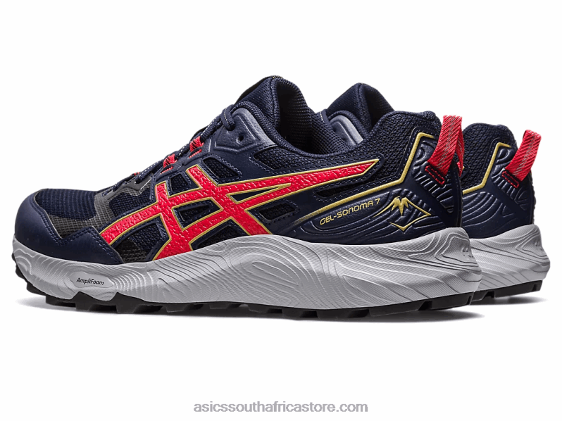 Men Asics Gel-Sonoma 7 LH4X0116 Midnight/Electric Red