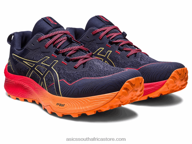 Men Asics Gel-Trabuco 11 LH4X0250 Indigo Blue/Olive Oil