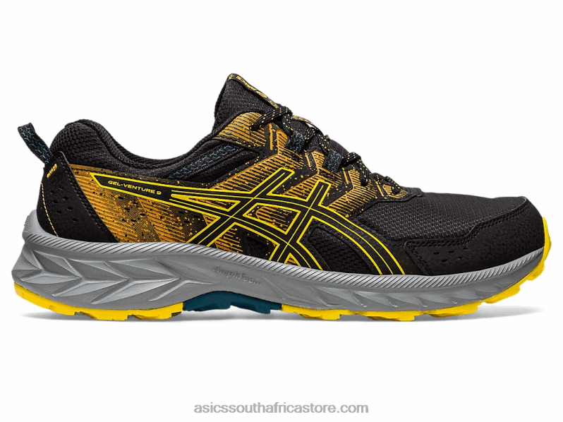 Men Asics Gel-Venture 9 LH4X0103 Black/Golden Yellow