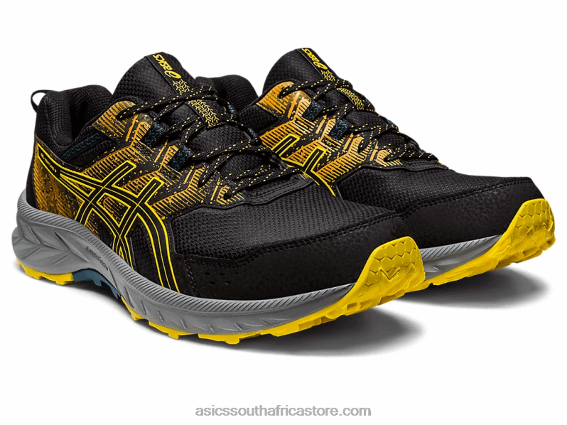 Men Asics Gel-Venture 9 LH4X0103 Black/Golden Yellow
