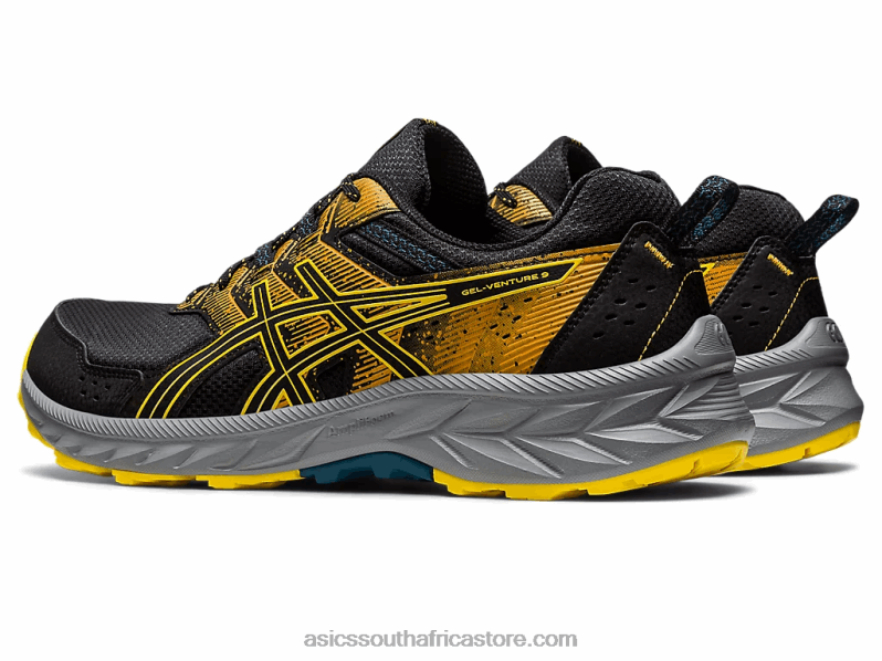 Men Asics Gel-Venture 9 LH4X0103 Black/Golden Yellow