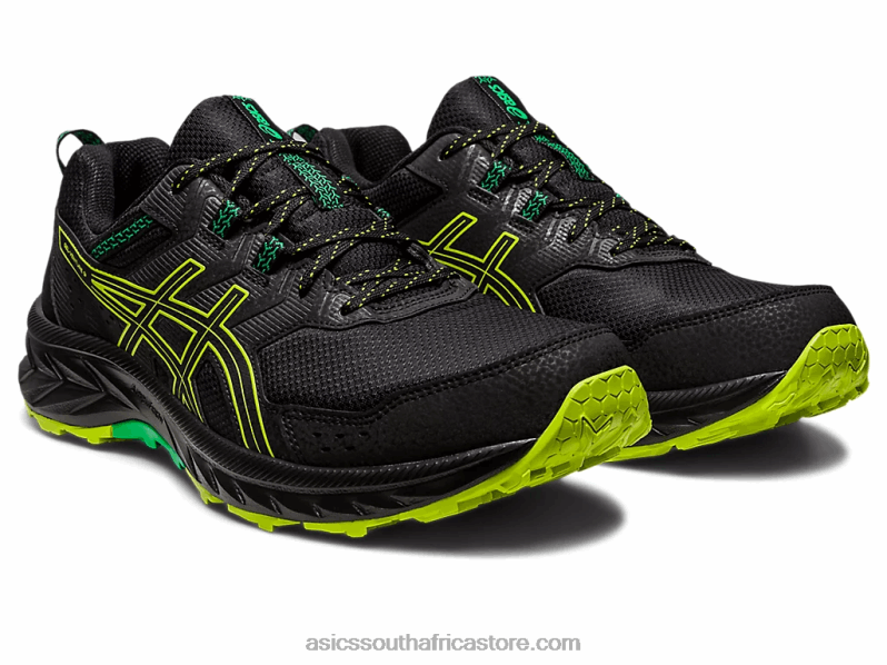 Men Asics Gel-Venture 9 LH4X0111 Black/Lime Zest