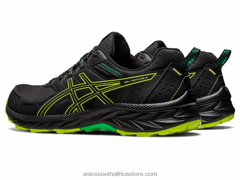 Men Asics Gel-Venture 9 LH4X0111 Black/Lime Zest