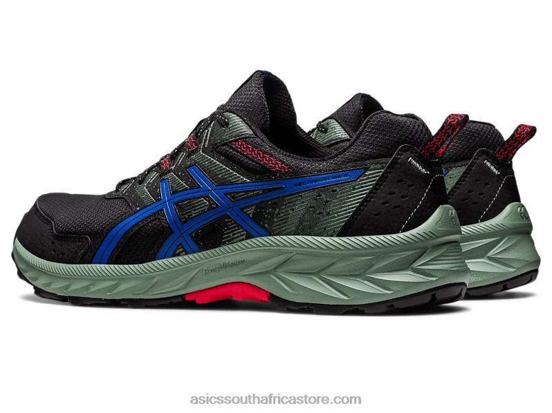 Men Asics Gel-Venture Extra Wide LH4X087 Black/Tuna Blue