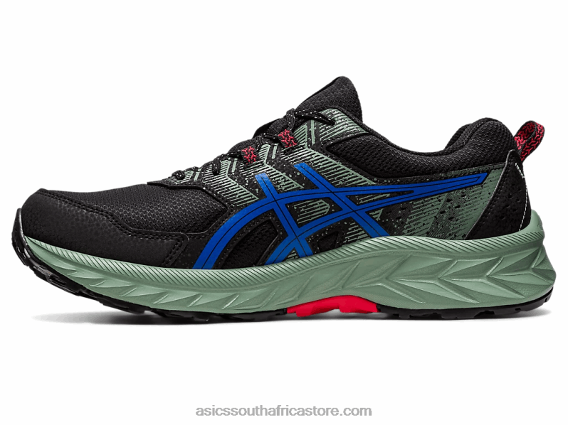 Men Asics Gel-Venture Extra Wide LH4X087 Black/Tuna Blue