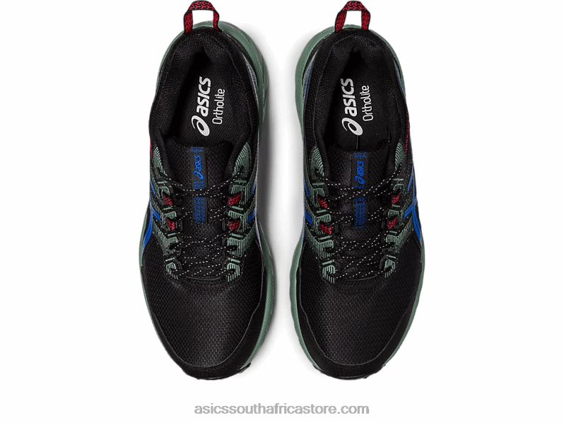 Men Asics Gel-Venture Extra Wide LH4X087 Black/Tuna Blue