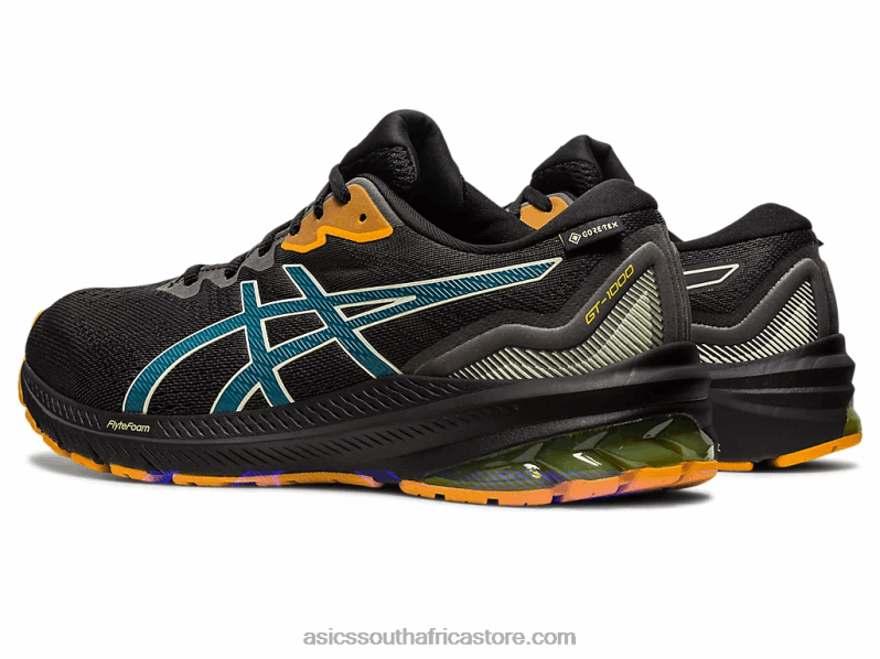 Men Asics Gt-1000 11 Gtx LH4X0497 Black/Ink Teal