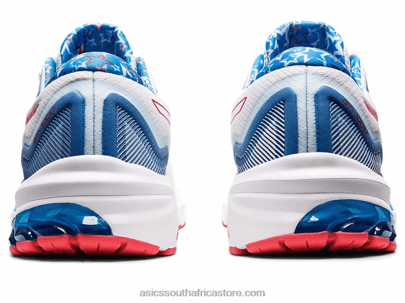 Men Asics Gt-1000 11 LH4X01278 White/Electric Red