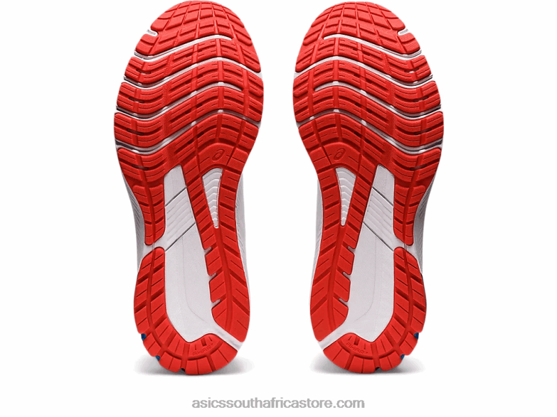 Men Asics Gt-1000 11 LH4X01278 White/Electric Red