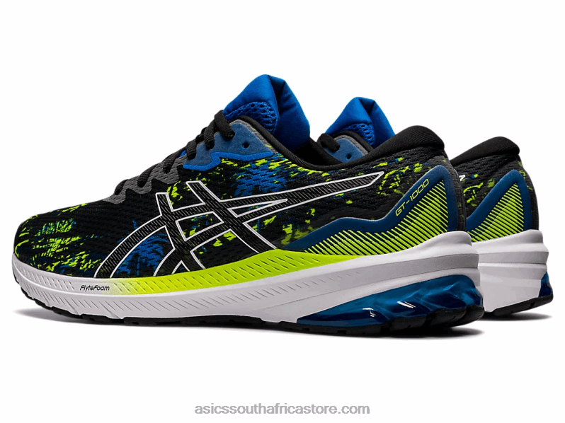 Men Asics Gt-1000 11 LH4X01283 Black/Electric Blue
