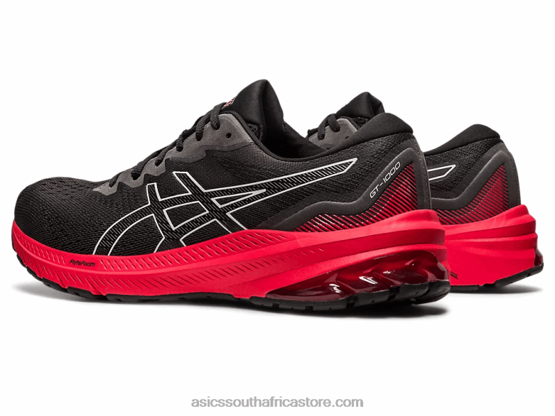 Men Asics Gt-1000 11 LH4X0425 Black/Electric Red