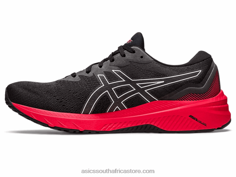 Men Asics Gt-1000 11 LH4X0425 Black/Electric Red