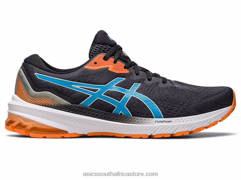 Men Asics Gt-1000 11 LH4X0438 Black/Island Blue