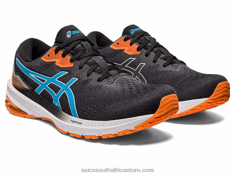 Men Asics Gt-1000 11 LH4X0438 Black/Island Blue
