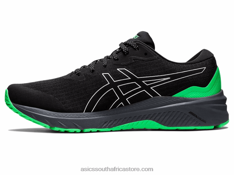 Men Asics Gt-1000 11 Lite-Show LH4X0730 Black/New Leaf