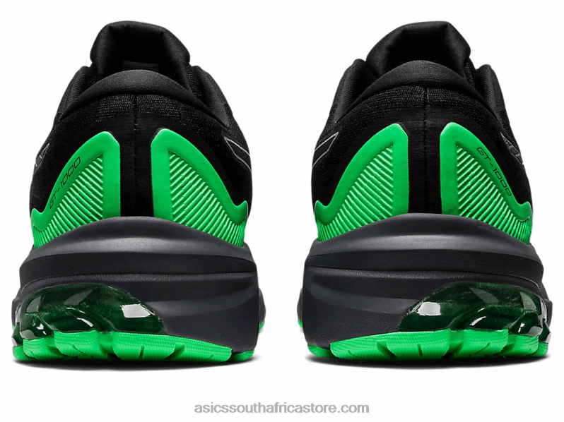 Men Asics Gt-1000 11 Lite-Show LH4X0730 Black/New Leaf
