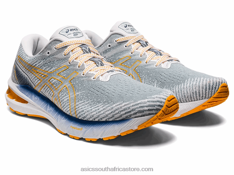 Men Asics Gt-2000 10 LH4X01238 Light Steel/Amber