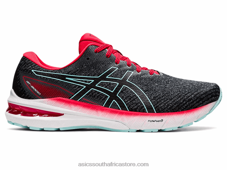 Men Asics Gt-2000 10 LH4X01695 Metropolis/Electric Red